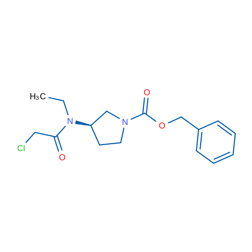 (R)-Benzyl 3-(2-chloro-N-ethylacetamido)pyrrolidine-1-carboxylate 1g