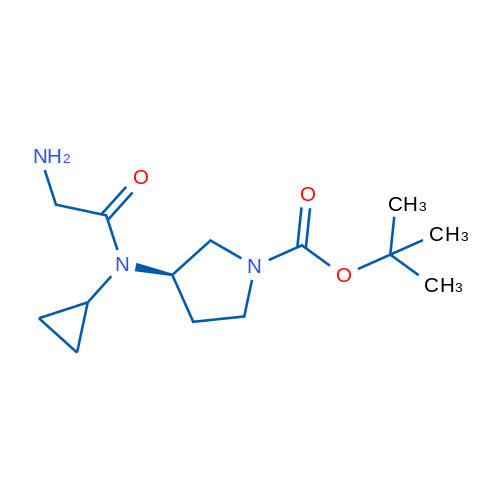 (R)-tert-Butyl 3-(2-amino-N-cyclopropylacetamido)pyrrolidine-1-carboxylate 1g