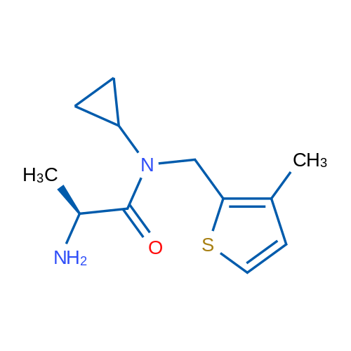 (S)-2-Amino-N-cyclopropyl-N-((3-methylthiophen-2-yl)methyl)propanamide 1g