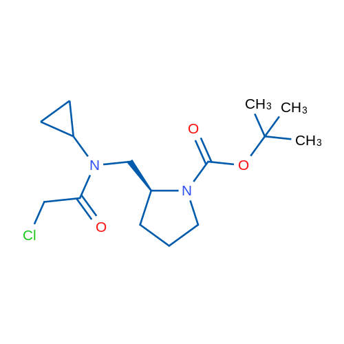 (S)-tert-Butyl 2-((2-chloro-N-cyclopropylacetamido)methyl)pyrrolidine-1-carboxylate 1g