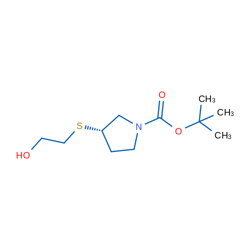 (S)-tert-Butyl 3-((2-hydroxyethyl)thio)pyrrolidine-1-carboxylate 1g