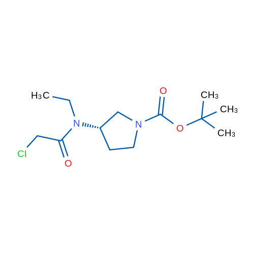 (S)-tert-Butyl 3-(2-chloro-N-ethylacetamido)pyrrolidine-1-carboxylate 1g