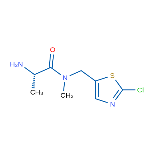 (S)-2-Amino-N-((2-chlorothiazol-5-yl)methyl)-N-methylpropanamide 1g