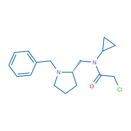 (S)-N-((1-Benzylpyrrolidin-2-yl)methyl)-2-chloro-N-cyclopropylacetamide 1g