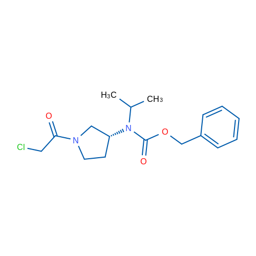 (R)-Benzyl (1-(2-chloroacetyl)pyrrolidin-3-yl)(isopropyl)carbamate 1g
