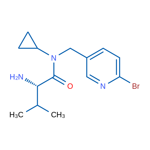 (S)-2-Amino-N-((6-bromopyridin-3-yl)methyl)-N-cyclopropyl-3-methylbutanamide 1g
