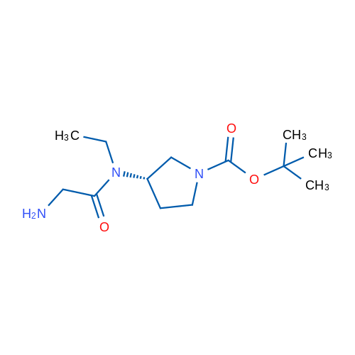 (S)-tert-Butyl 3-(2-amino-N-ethylacetamido)pyrrolidine-1-carboxylate 1g