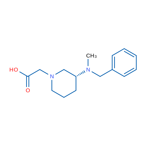 (R)-2-(3-(Benzyl(methyl)amino)piperidin-1-yl)acetic acid 1g