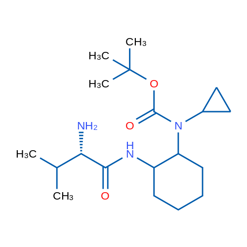 tert-Butyl (2-((S)-2-amino-3-methylbutanamido)cyclohexyl)(cyclopropyl)carbamate 1g