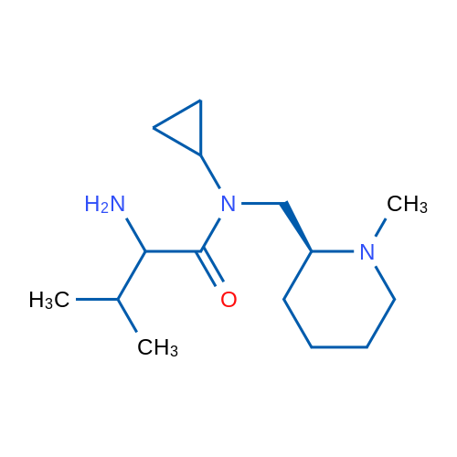 2-Amino-N-cyclopropyl-3-methyl-N-(((S)-1-methylpiperidin-2-yl)methyl)butanamide 1g