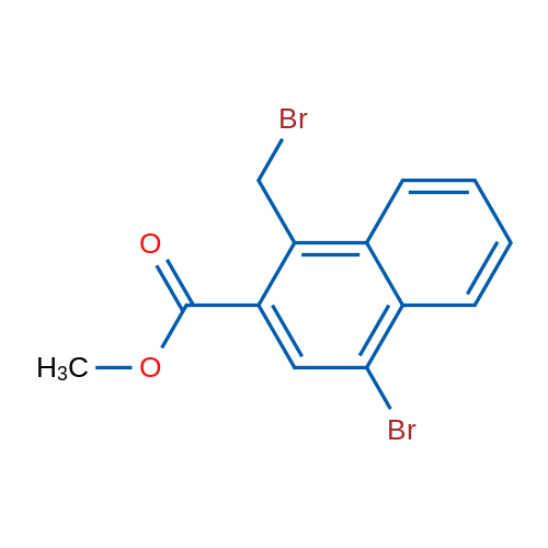 Methyl 4-bromo-1-(bromomethyl)-2-naphthoate 1g