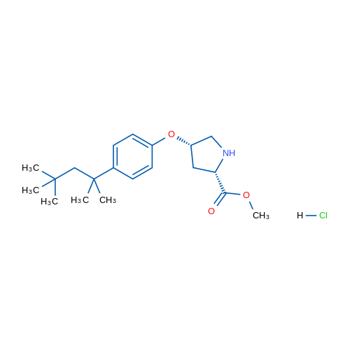 (2S,4S)-Methyl 4-(4-(2,4,4-trimethylpentan-2-yl)phenoxy)pyrrolidine-2-carboxylate hydrochloride 1g