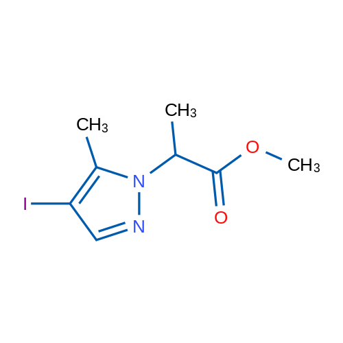 Methyl 2-(4-iodo-5-methyl-1H-pyrazol-1-yl)propanoate 1g