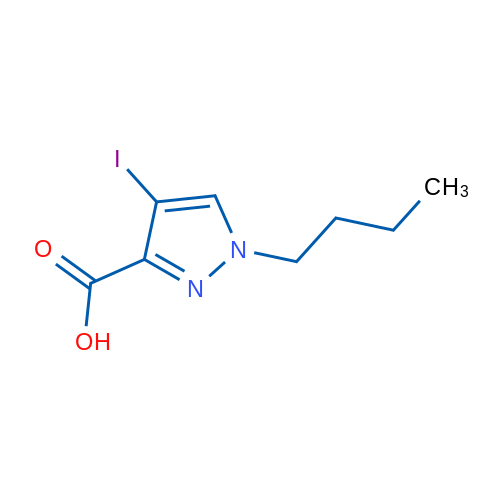 1-Butyl-4-iodo-1H-pyrazole-3-carboxylic acid 5g