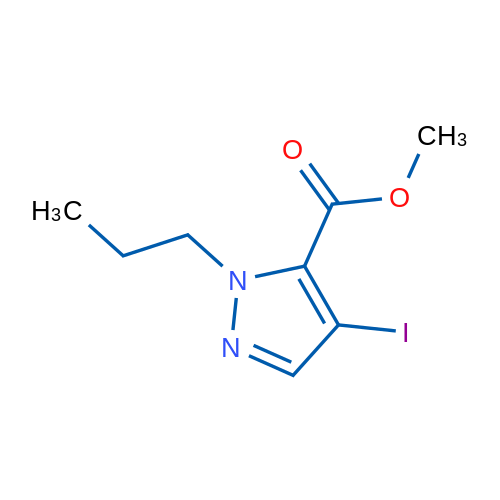 Methyl 4-iodo-1-propyl-1H-pyrazole-5-carboxylate 1g