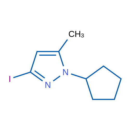 1-Cyclopentyl-3-iodo-5-methyl-1H-pyrazole 5g
