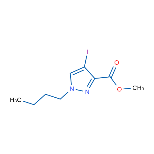 Methyl 1-butyl-4-iodo-1H-pyrazole-3-carboxylate 1g