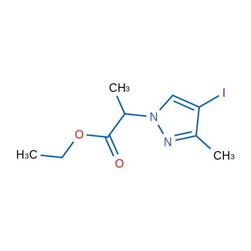 Ethyl 2-(4-iodo-3-methyl-1H-pyrazol-1-yl)propanoate 5g