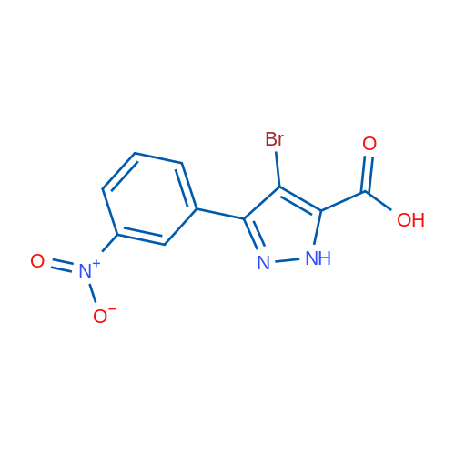 4-Bromo-3-(3-nitrophenyl)-1H-pyrazole-5-carboxylic acid 5g