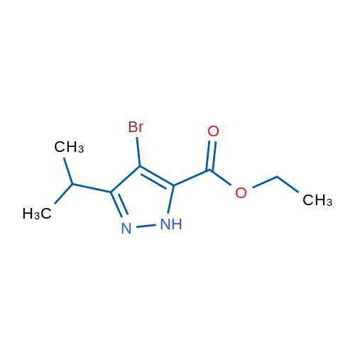 Ethyl 4-bromo-3-isopropyl-1H-pyrazole-5-carboxylate 1g