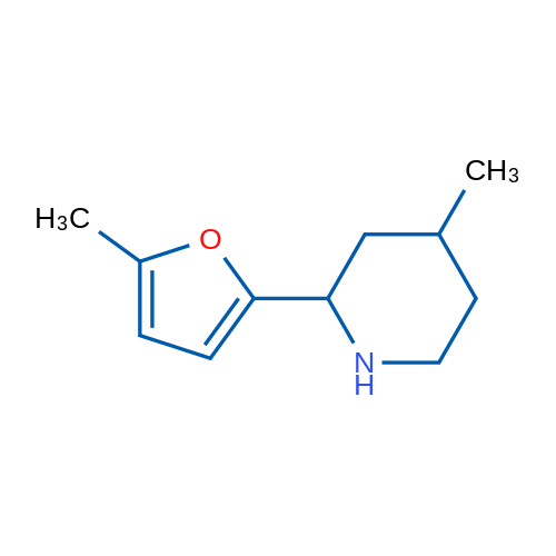 4-Methyl-2-(5-methylfuran-2-yl)piperidine 1g
