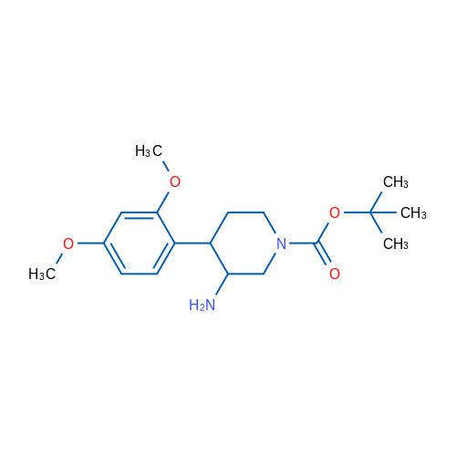 tert-Butyl 3-amino-4-(2,4-dimethoxyphenyl)piperidine-1-carboxylate 1g