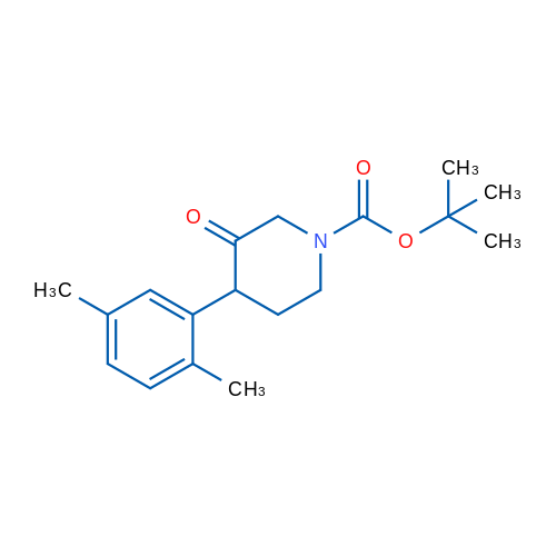 tert-Butyl 4-(2,5-dimethylphenyl)-3-oxopiperidine-1-carboxylate 1g