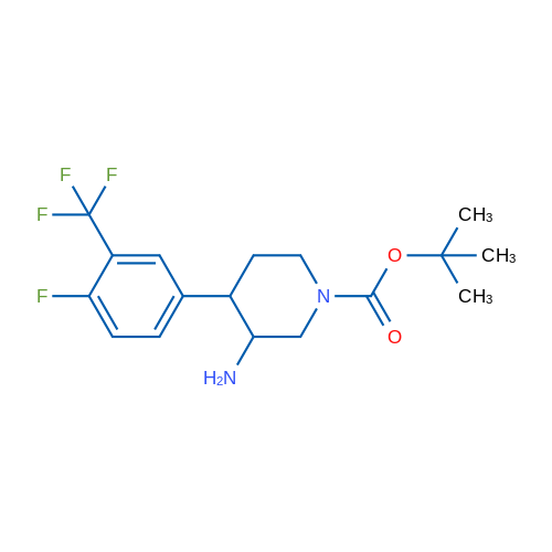 tert-Butyl 3-amino-4-[4-fluoro-3-(trifluoromethyl)phenyl]piperidine-1-carboxylate 1g