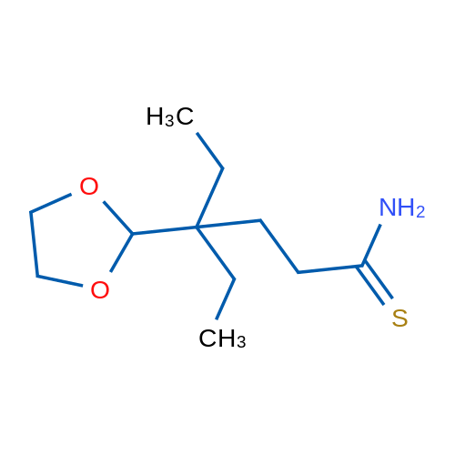4-(1,3-Dioxolan-2-yl)-4-ethylhexanethioamide 5g