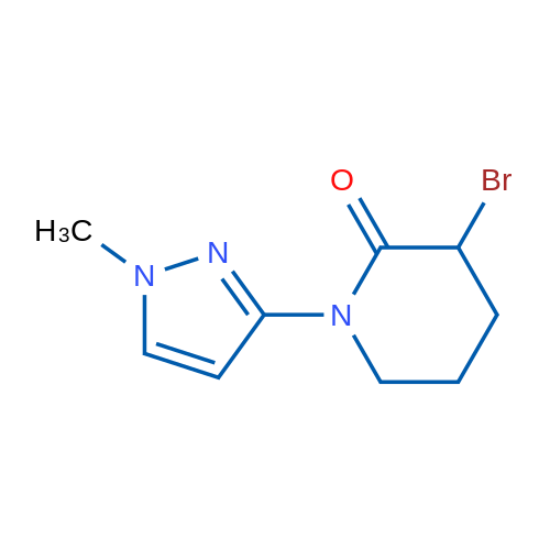3-Bromo-1-(1-methyl-1H-pyrazol-3-yl)piperidin-2-one 1g