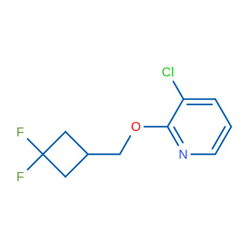 3-Chloro-2-((3,3-difluorocyclobutyl)methoxy)pyridine 1g
