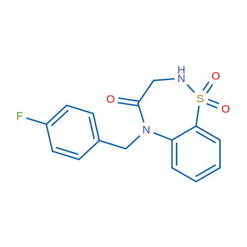 5-(4-Fluorobenzyl)-2,3-dihydrobenzo[f][1,2,5]thiadiazepin-4(5H)-one 1,1-dioxide 1g