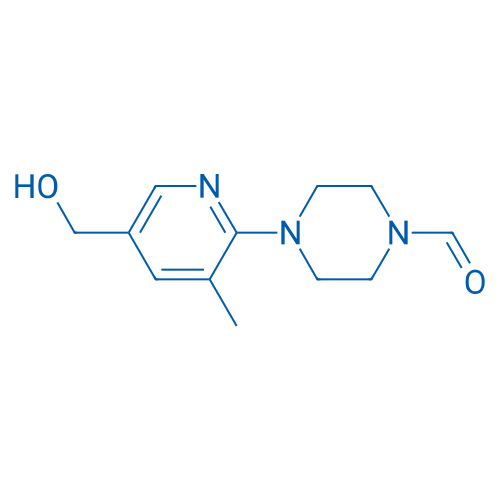 4-(5-(Hydroxymethyl)-3-methylpyridin-2-yl)piperazine-1-carbaldehyde 1g