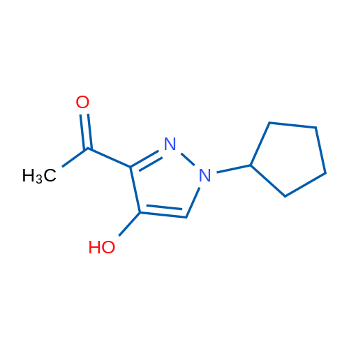 1-(1-Cyclopentyl-4-hydroxy-1H-pyrazol-3-yl)ethan-1-one 1g