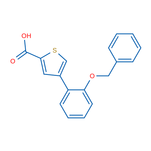 4-[2-(Benzyloxy)phenyl]thiophene-2-carboxylic acid 1g