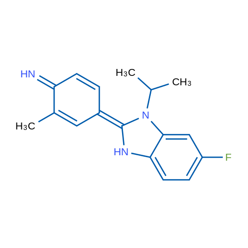 4-[6-Fluoro-1-(propan-2-yl)-2,3-dihydro-1H-1,3-benzodiazol-2-ylidene]-2-methylcyclohexa-2,5-dien-1-imine 1g