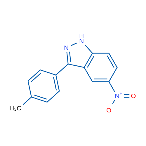 5-Nitro-3-(p-tolyl)-1H-indazole 1g