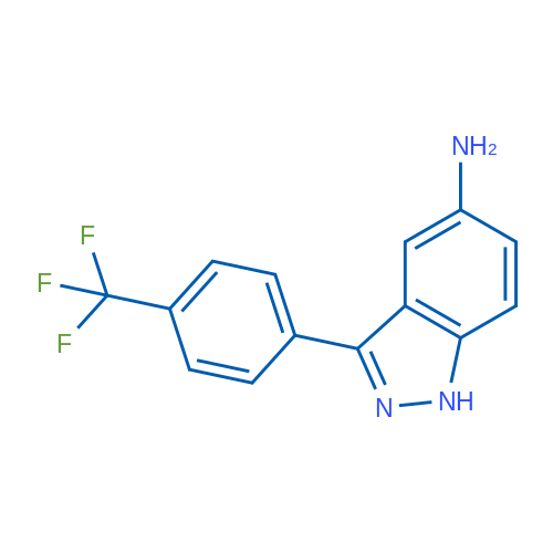 3-(4-(Trifluoromethyl)phenyl)-1H-indazol-5-amine 1g