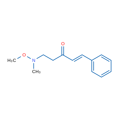 (E)-5-(Methoxy(methyl)amino)-1-phenylpent-1-en-3-one 1g