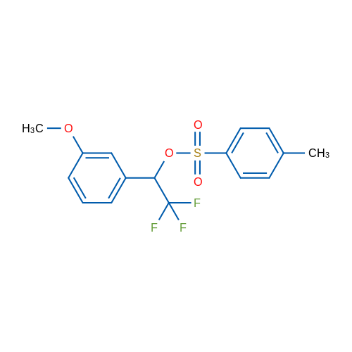 2,2,2-Trifluoro-1-(3-methoxyphenyl)ethyl 4-methylbenzenesulfonate 1g