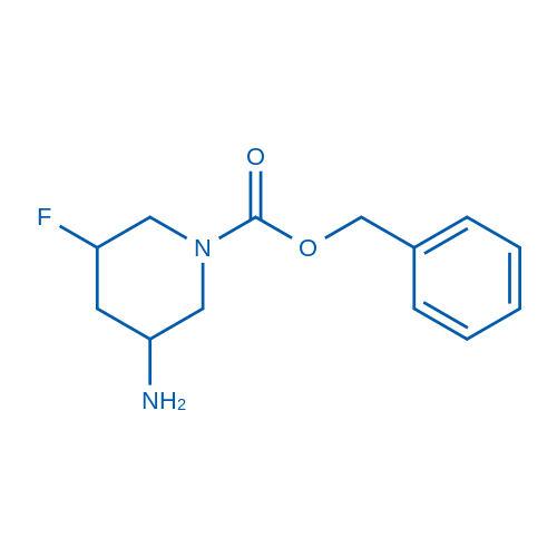 Benzyl 3-amino-5-fluoropiperidine-1-carboxylate 25mg