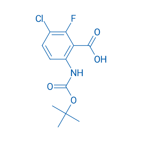 6-tert-Butoxycarbonylamino-3-chloro-2-fluoro-benzoic acid 250mg