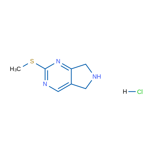 2-(Methylthio)-6,7-dihydro-5H-pyrrolo[3,4-d]pyrimidine hydrochloride 1g