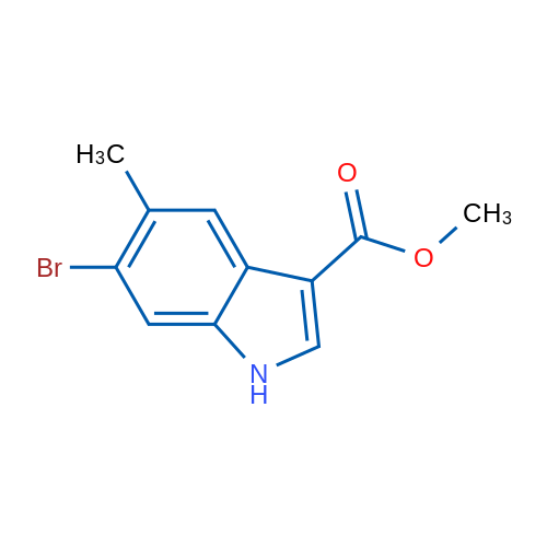 Methyl 6-bromo-5-methyl-1H-indole-3-carboxylate 250mg