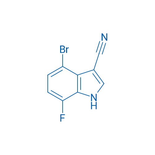4-Bromo-7-fluoro-1H-indole-3-carbonitrile 250mg