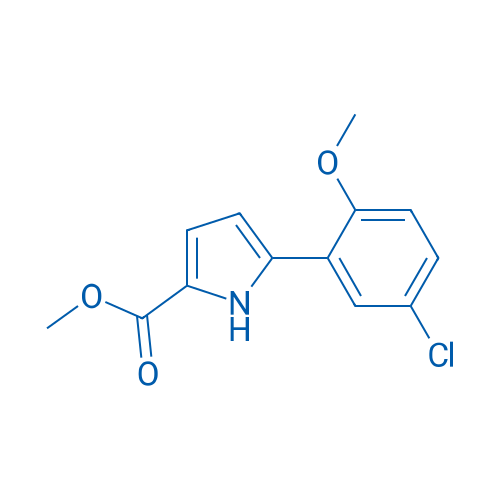 Methyl 5-(5-chloro-2-methoxyphenyl)-1H-pyrrole-2-carboxylate 1g