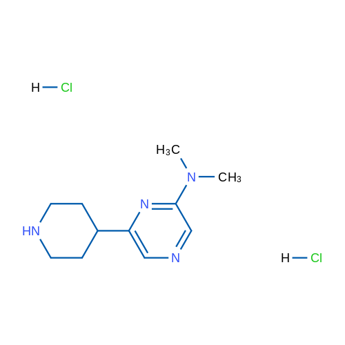 N,N-Dimethyl-6-(piperidin-4-yl)pyrazin-2-amine dihydrochloride 1g
