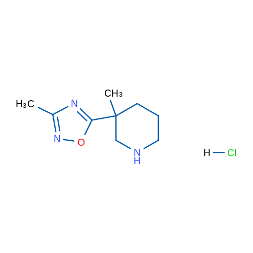 3-Methyl-5-(3-methylpiperidin-3-yl)-1,2,4-oxadiazole hydrochloride 1g