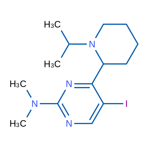 5-Iodo-4-(1-isopropylpiperidin-2-yl)-N,N-dimethylpyrimidin-2-amine 1g