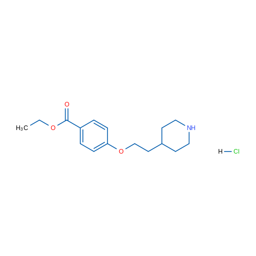 Ethyl 4-(2-(piperidin-4-yl)ethoxy)benzoate hydrochloride 1g